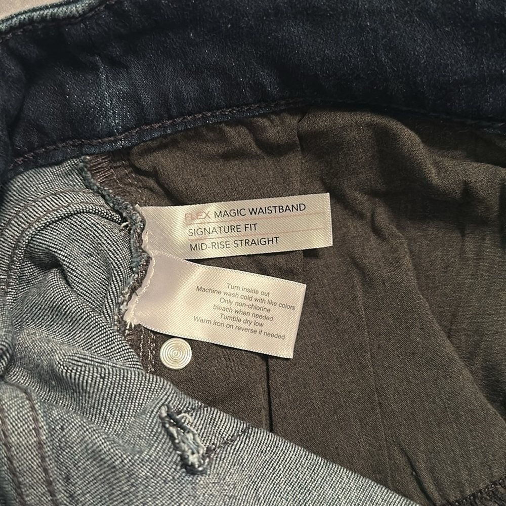 Lane Bryant Mid-Rise Straight Leg Jeans, size 24S EUC - Picture 10 of 10